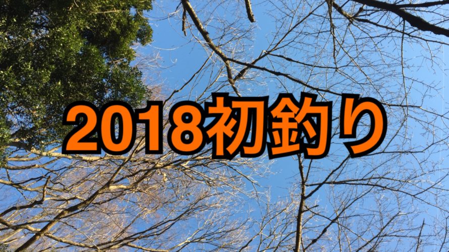 【釣行】1/6中川水系おかっぱり-2018年初釣り-